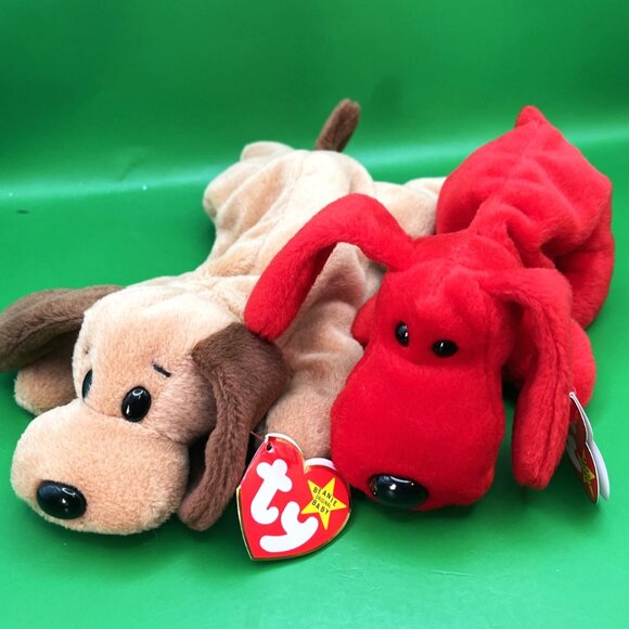Ty Beanie Baby Dog Puppy Bundle Beanbag Plush Stuffed Animal Toys Jinglepup Pug - Picture 12 of 16